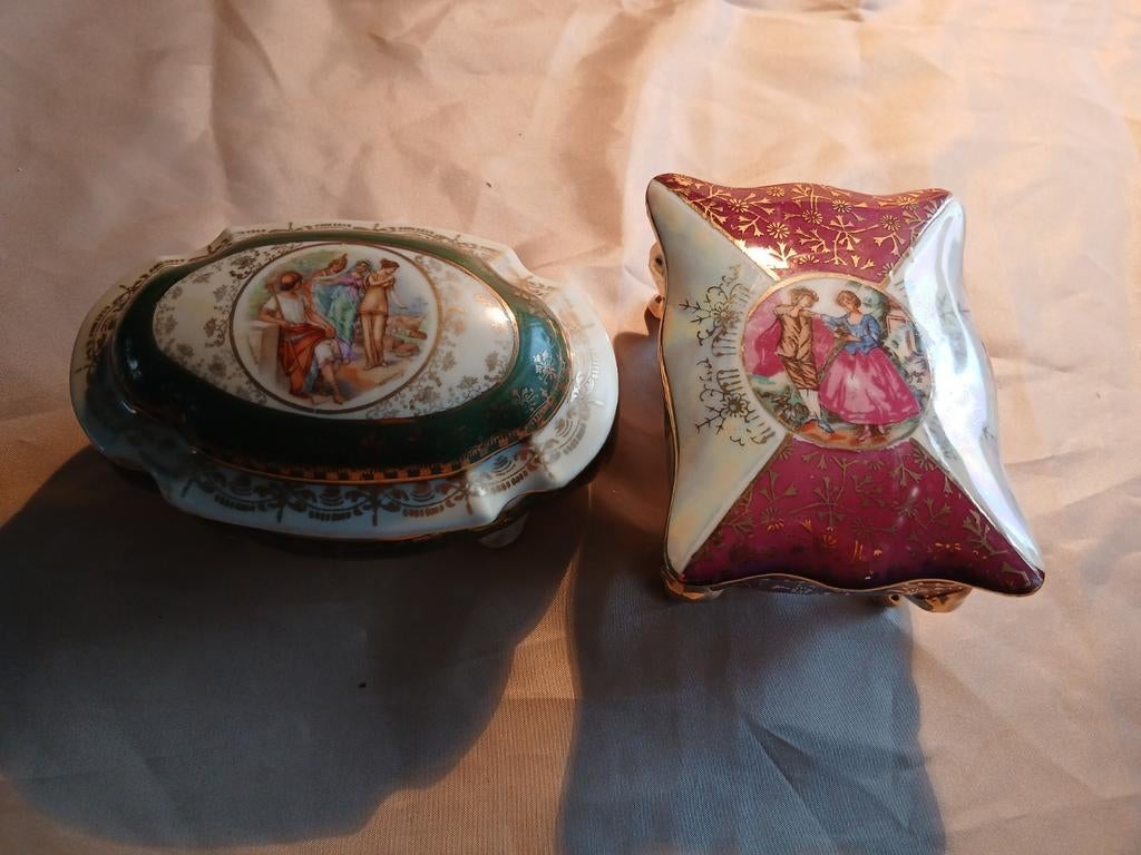 Limoge stijl sieraden doosjes vintage, Ophalen of Verzenden