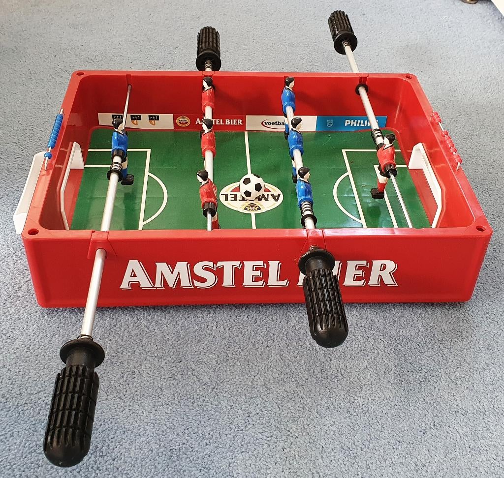 Voetbalbak Amstelbier,, Een of twee spelers, Ophalen of Verzenden, Gebruikt, Amstel bier