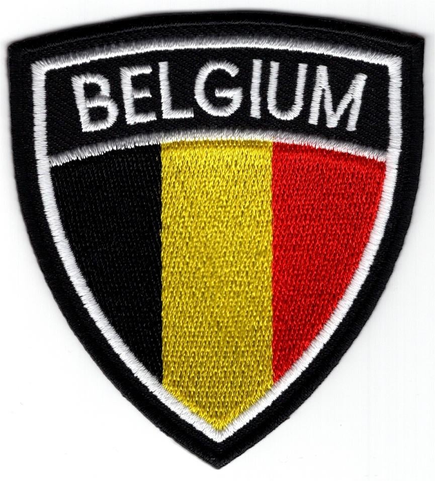 Belgium Belgie schild stoffen opstrijk patch embleem #6, Verzenden, Nieuw
