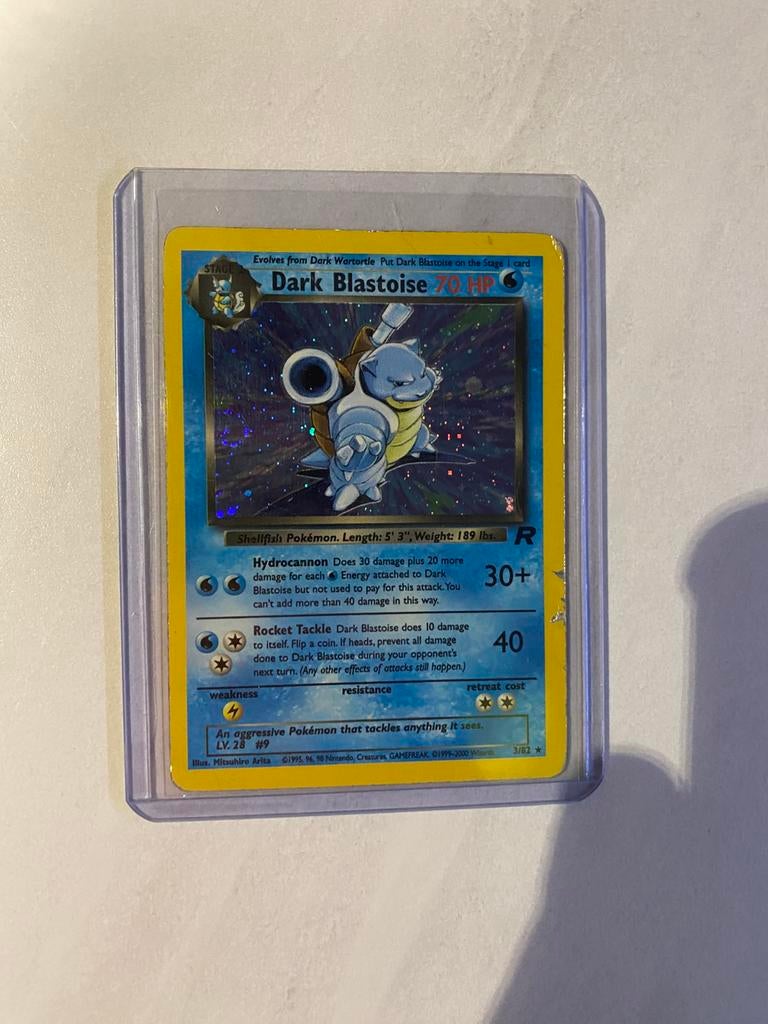Pokemon kaart Dark Blastoise #3/82, Ophalen of Verzenden, Gebruikt, Losse kaart
