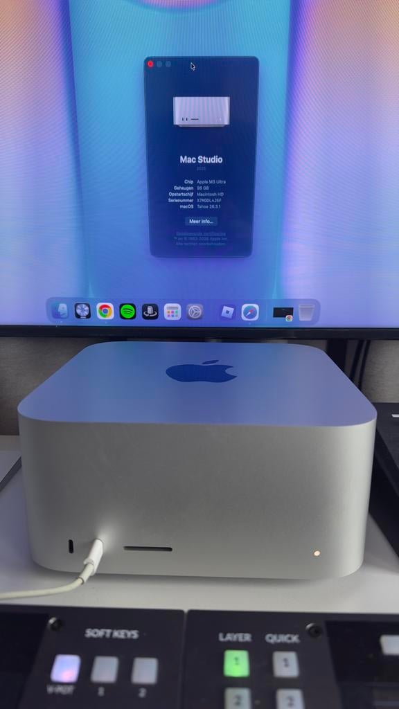 Mac Studio M3 Ultra 96GB 4TB SSD, 64 GB of meer, Gebruikt, Overige modellen, SSD