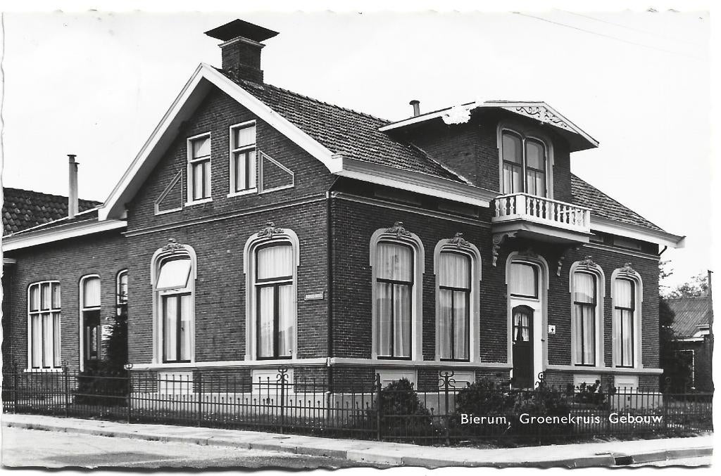 Bierum;  Groenekruis Gebouw, Verzenden, 1960 tot 1980, Gelopen, Groningen