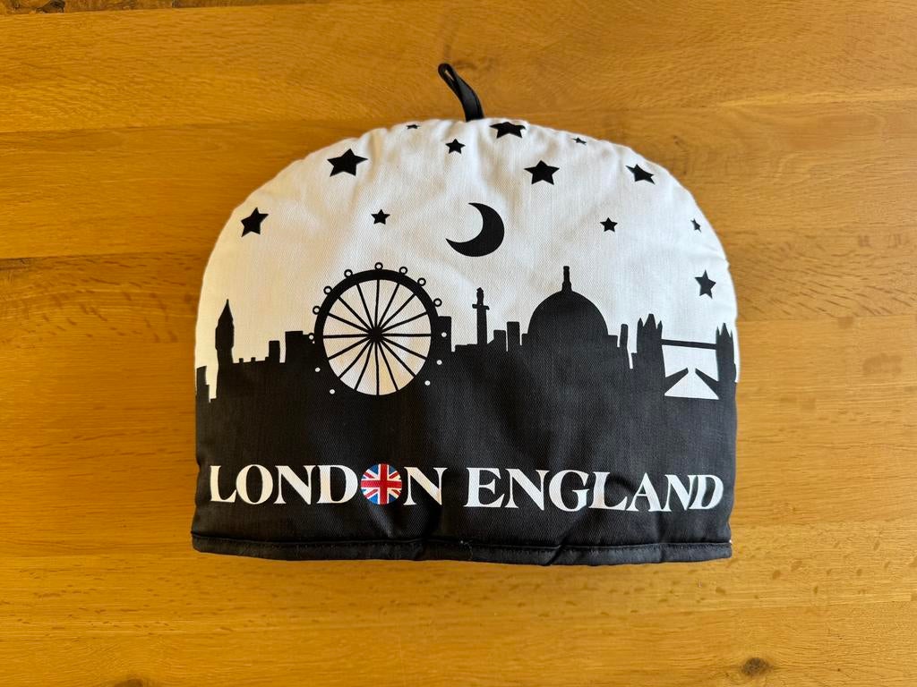 Theemuts zwart-wit Londen, Ophalen of Verzenden, Nieuw, Overige stijlen, Overige typen