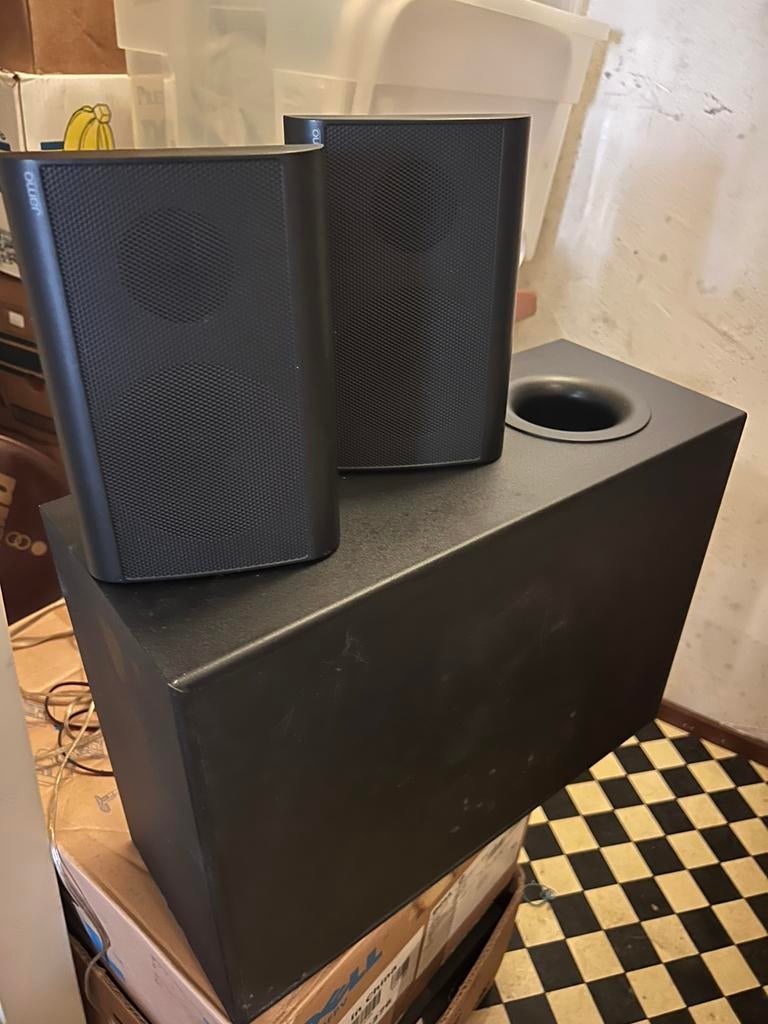 Jamo geluidsboxen met subwoofer, izgs, Ophalen, Zo goed als nieuw, Subwoofer, Jamo