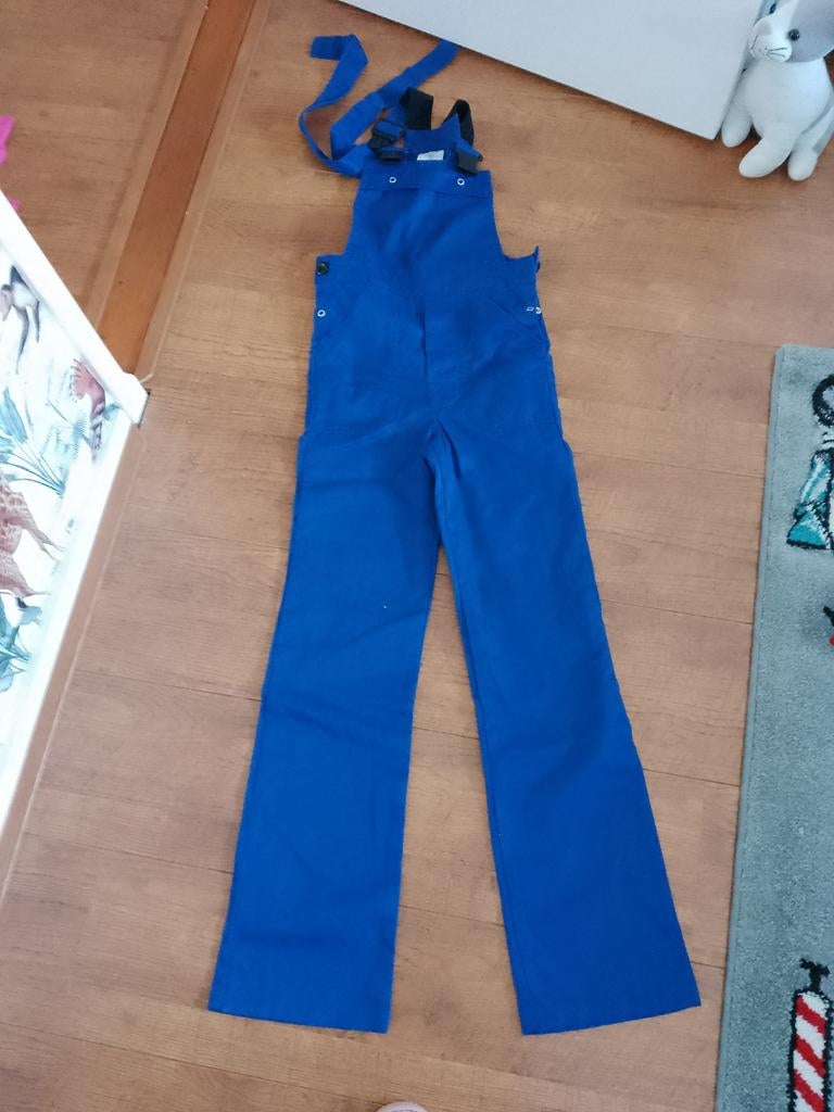 Blauwe kinder tuinbroek - Maat 86, Ophalen of Verzenden, Gebruikt, Jongetje of Meisje, Pakje