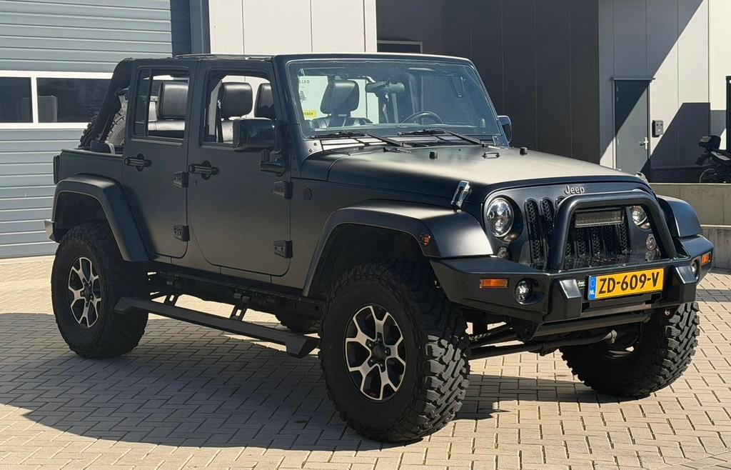 JEEP WRANGLER JK 3.8 V6 SAHARA FACELIFT MODEL HARD/SOFTTOP, Automaat, Zwart, Zwart, Leder