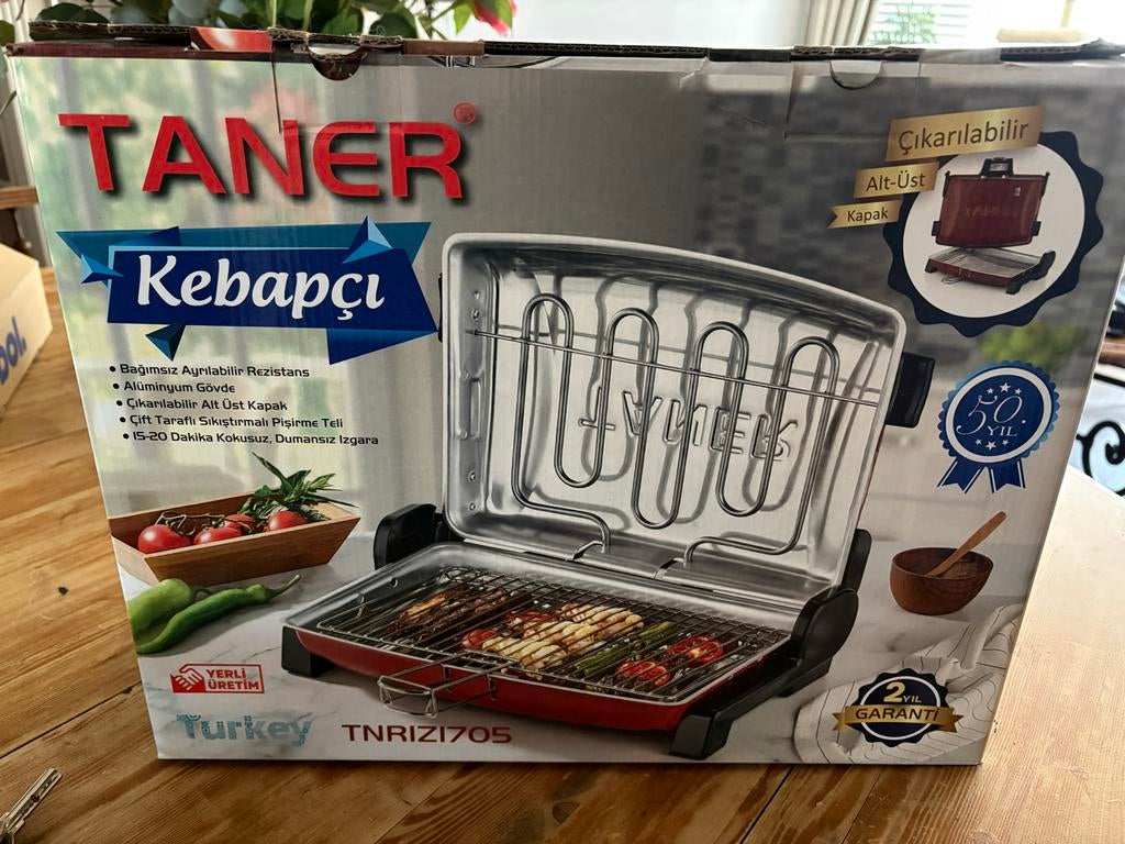 Elektrische Grill - 1x gebruikt, Ophalen, Gebruikt