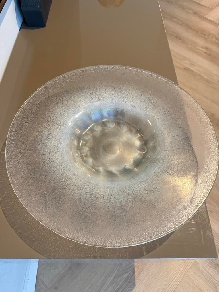 W.J. Rozendaal, glazen schaal, Manuvaria ca. 1935, Ophalen of Verzenden