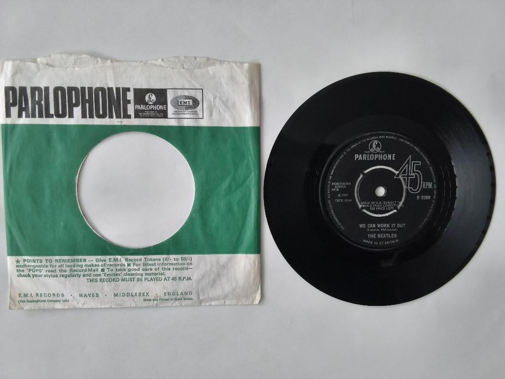 Vinyl single  The Beatles. We can work it out, Cd's en Dvd's, Vinyl Singles, Gebruikt, 7 inch, Single, Ophalen of Verzenden