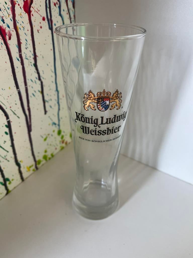 König Ludwig bierglazen set van 6 glazen, Ophalen of Verzenden, Nieuw, Glas of Glazen, Overige merken