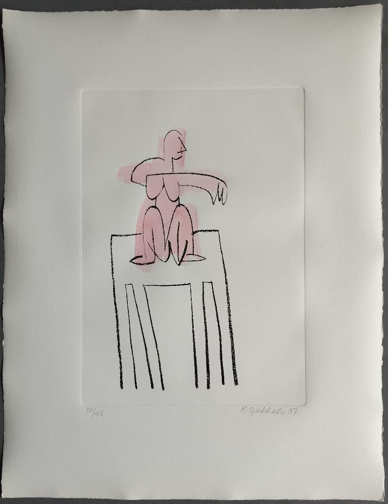 Klaas Gubbels - gesigneerde ets, Ophalen of Verzenden