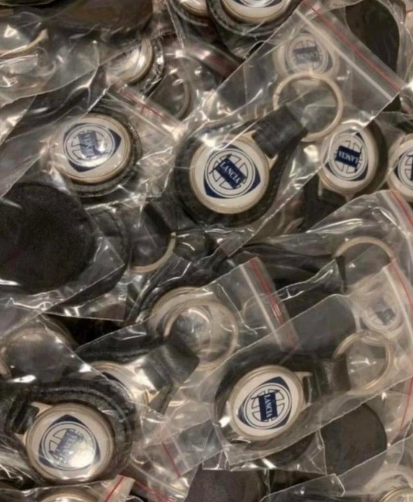 Lancia sleutelhanger leer beta fulvia flavia thema delta, Ophalen of Verzenden