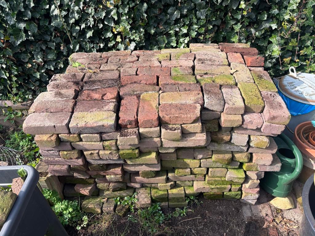Oude waaltjes - ca. 6m2 beschikbaar, Tuin en Terras, Tegels en Klinkers, Ophalen, Overige materialen, Gebruikt, Klinkers