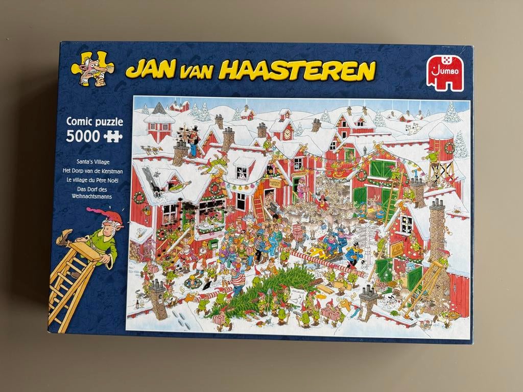 Jan van Haasteren Kerstdorp 5000 stukjes legpuzzel, Hobby en Vrije tijd, Denksport en Puzzels, Ophalen of Verzenden, Meer dan 1500 stukjes