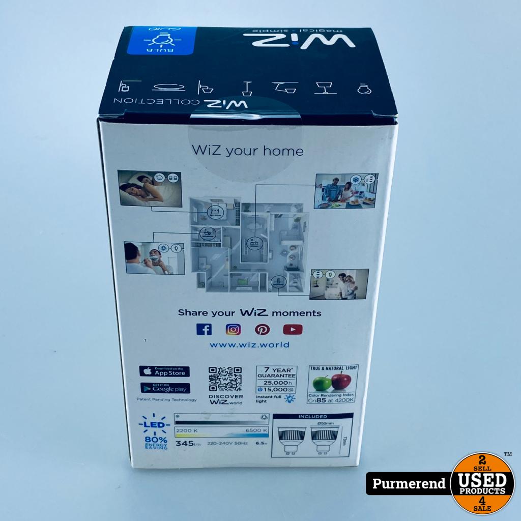 WiZ GU10 smart led-spot Whites 6.5W (2 stuks) | Nieuw in sea, Flex Ltd., Zo goed als nieuw, https://flex.com/contact-us, Nobelstraat 10, 5807 GA Oostrum