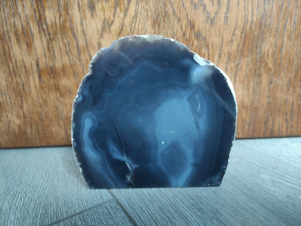 Edelsteen agaat schijf groot formaat (1), Ophalen of Verzenden