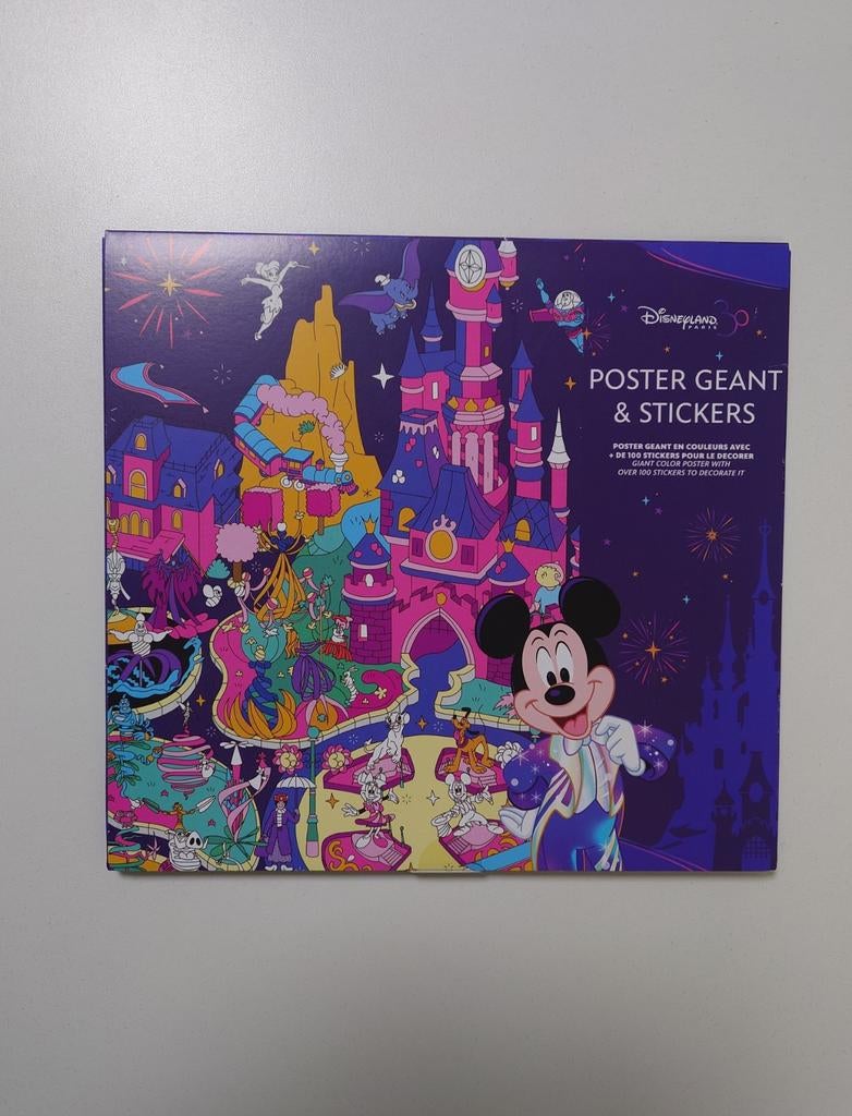 Disney Store Disneyland Parijs poster met stickers NIEUW, Ophalen of Verzenden, Nieuw