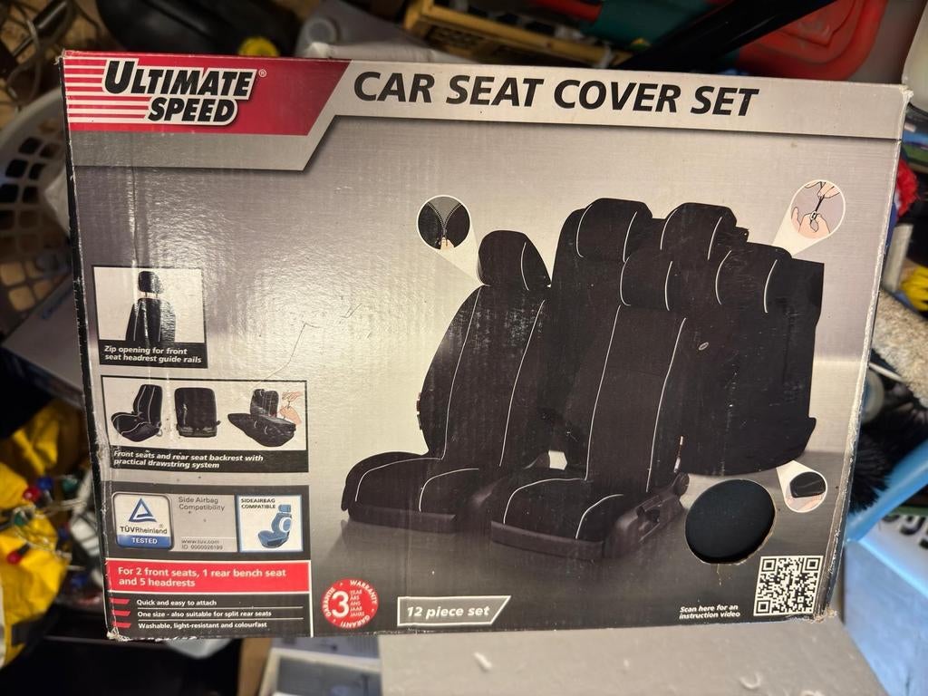 Ultimate Speed Auto Stoelhoezen Set - Nieuw in Doos, Ophalen of Verzenden, Nieuw