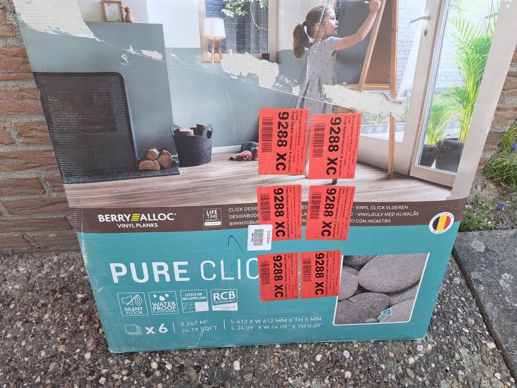 Vinyl clic tegels, pvc vloer, Ophalen, Nieuw, Minder dan 50 cm, Minder dan 50 cm