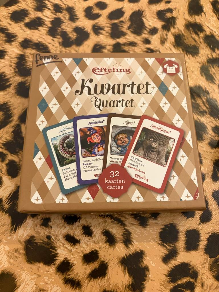 Efteling Kwartet - Zeer goede staat, Drie of vier spelers, Ophalen of Verzenden, Zo goed als nieuw