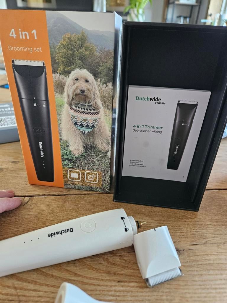 Trimset / grooming set, Ophalen