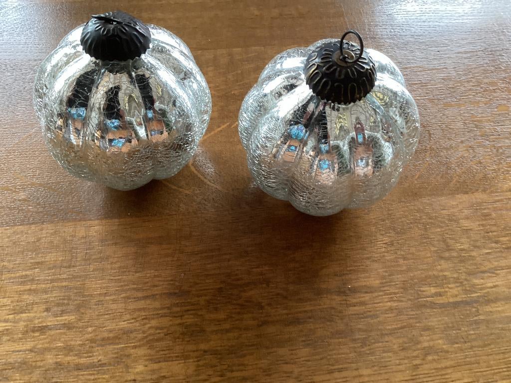 glazen heksenbol met oog / sierbal 35cm rond, Antiek en Kunst, Ophalen of Verzenden