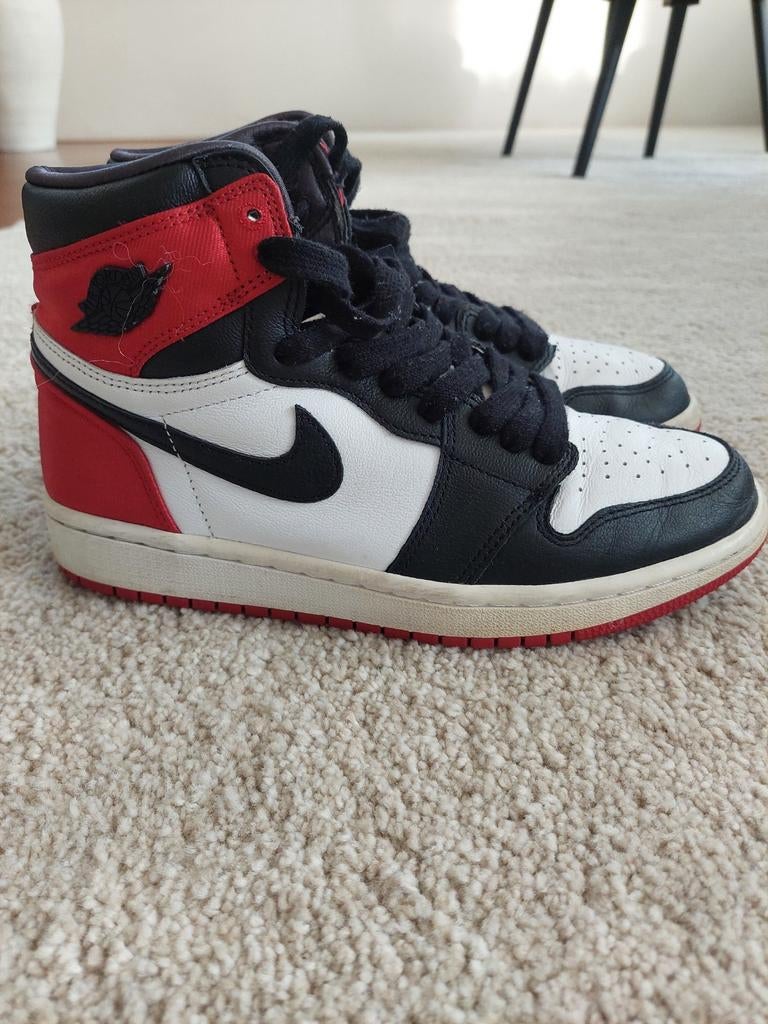 Nike Air Jordan 1 Retro High OG 'Bred Toe' - Maat 38.5, Zwart, Nike, Ophalen of Verzenden, Sneakers of Gympen