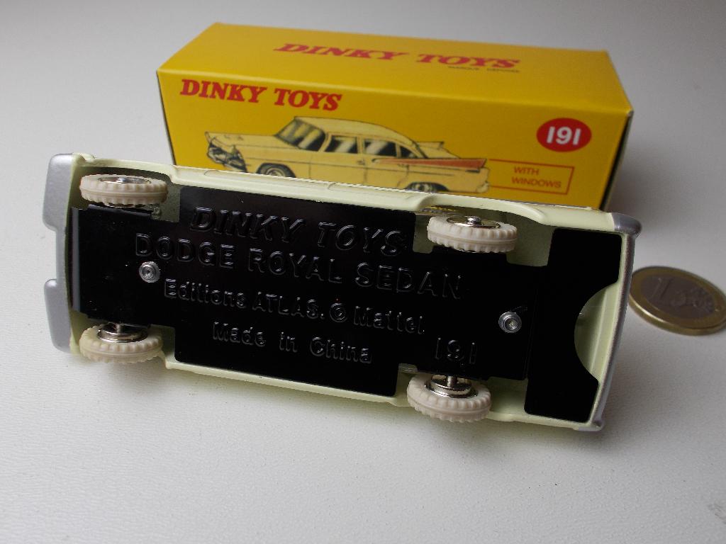 Dinky Toys 191 (ATLAS!) DODGE ROYAL SEDAN + DOOSJE., Ophalen of Verzenden, Nieuw, Auto, Dinky Toys