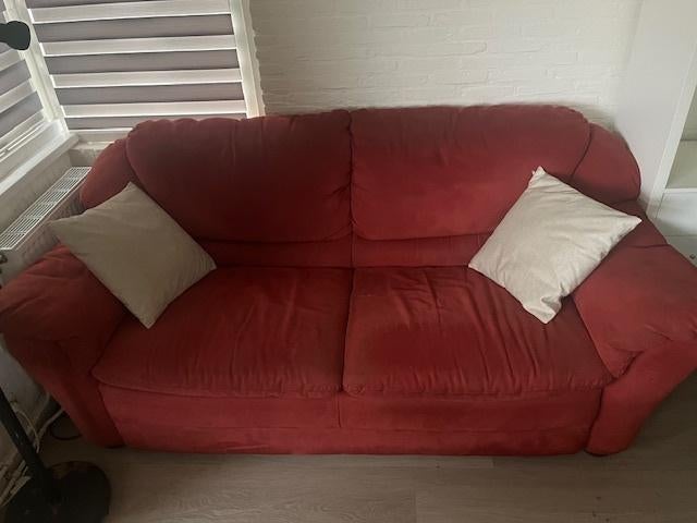 GRATIS Eijerkamp 3-zits bank met bankhoes en kussentjes, Ophalen, Gebruikt, Driepersoons, 75 tot 100 cm