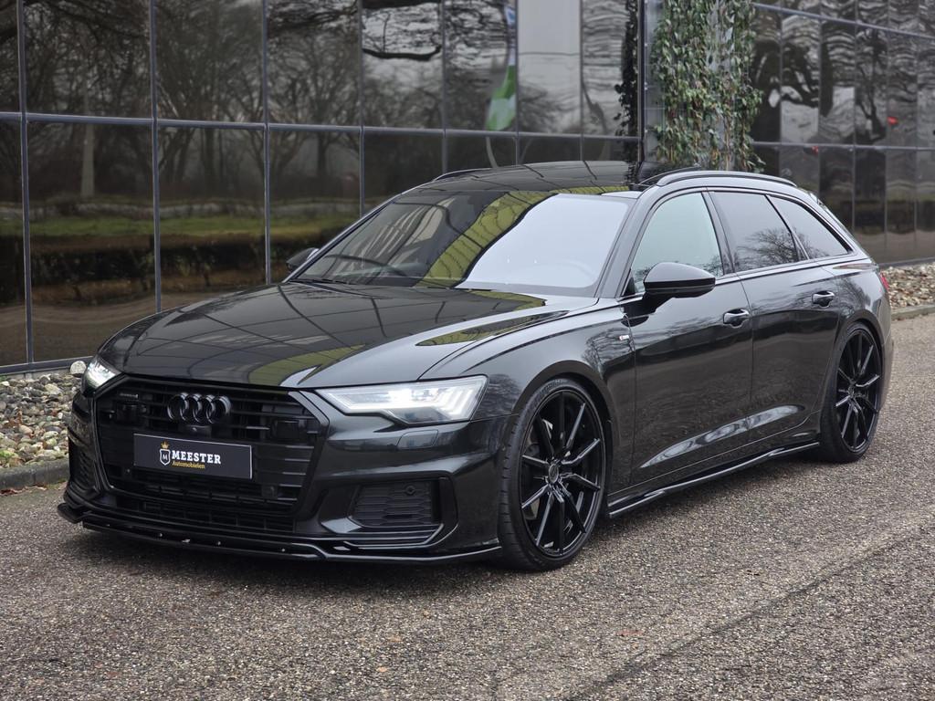 Audi A6 Avant 50 TDI quattro S-line|Pano|HUD|B&O|Softclose, Auto's, Automaat, Adaptive Cruise Control, Gebruikt, Zwart