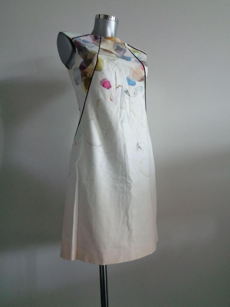 STILLS witte jurk met patroon, maat 36, origineel en nieuw, Wit, Nieuw, Ophalen of Verzenden, Knielengte