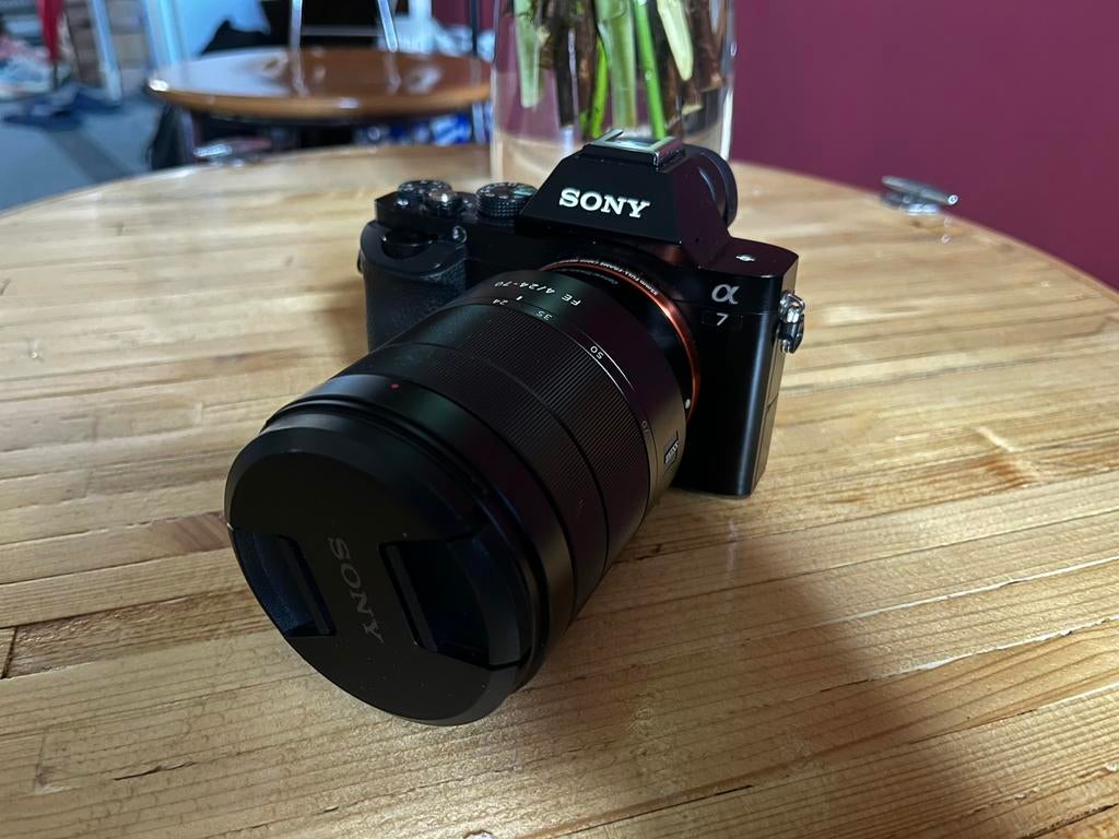 Sony Alpha 7 A7 - digitale camera en toebehoren, Gebruikt, Compact, 33 Megapixel, Ophalen of Verzenden