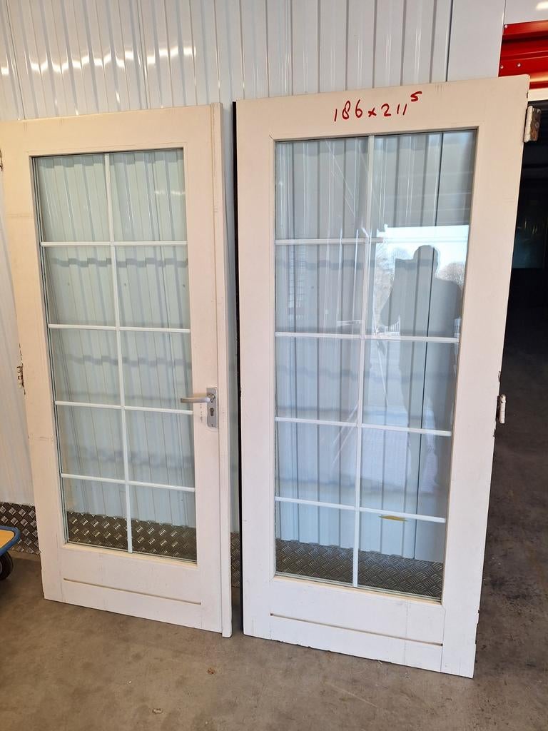 te koop tuindeuren, 120 cm of meer, Ophalen of Verzenden, 200 tot 215 cm, Glas