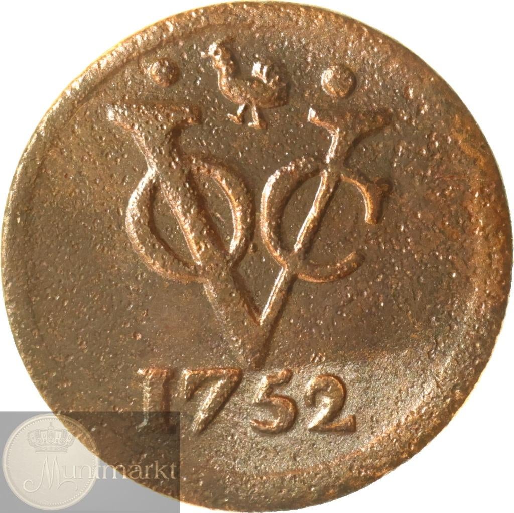 V.O.C. - West-Friesland - Duit 1752, Ophalen of Verzenden, Vóór koninkrijk, Overige waardes, Losse munt