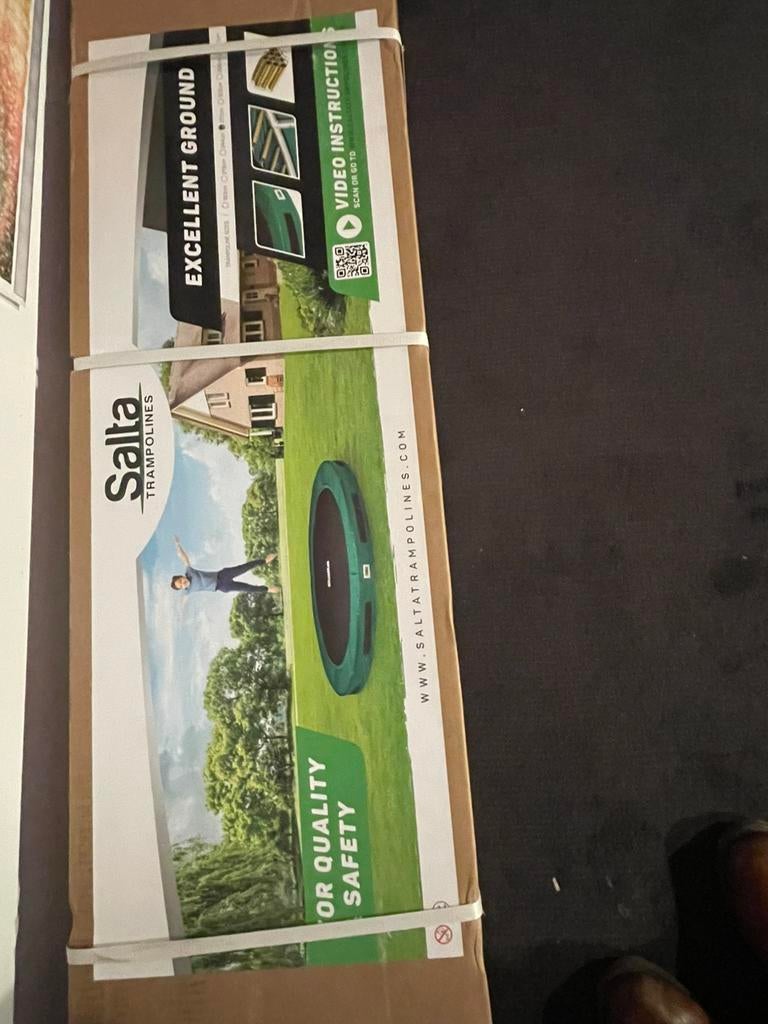 Mooie Salta Excellent Ground trampoline, Kinderen en Baby's, Speelgoed | Buiten | Trampolines, Ophalen, Zo goed als nieuw