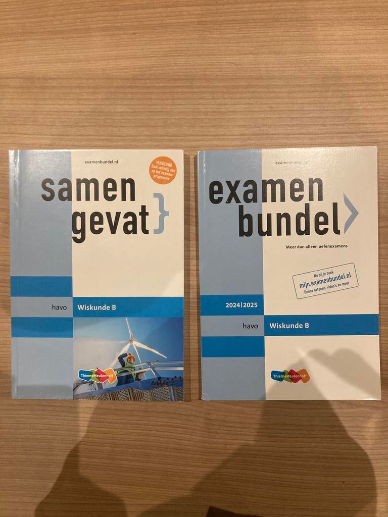 Wiskunde B examenbundel en samengevat HAVO, Ophalen, Zo goed als nieuw, HAVO