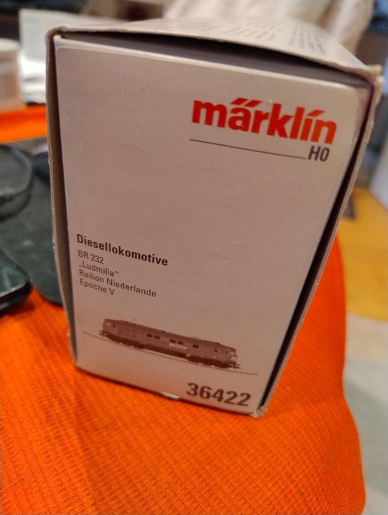 Märklin 36422 BR 232 Ludmilla Railion NL digitaal in OVP, Ophalen, Wisselstroom, Locomotief, Zo goed als nieuw