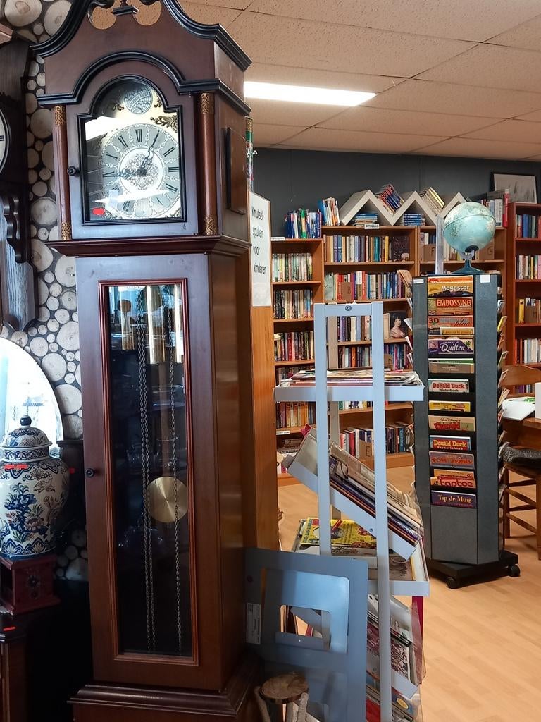 Antieke staande klok met Westminster uurwerk, Ophalen of Verzenden