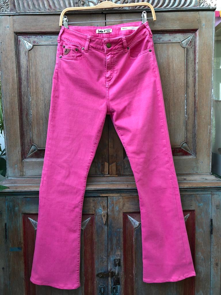 Nieuw Lois dames jeans mt. 28/32 Raval 16 flare, azalea pink, Ophalen of Verzenden, Nieuw, Overige kleuren, W28 - W29 (confectie 36)