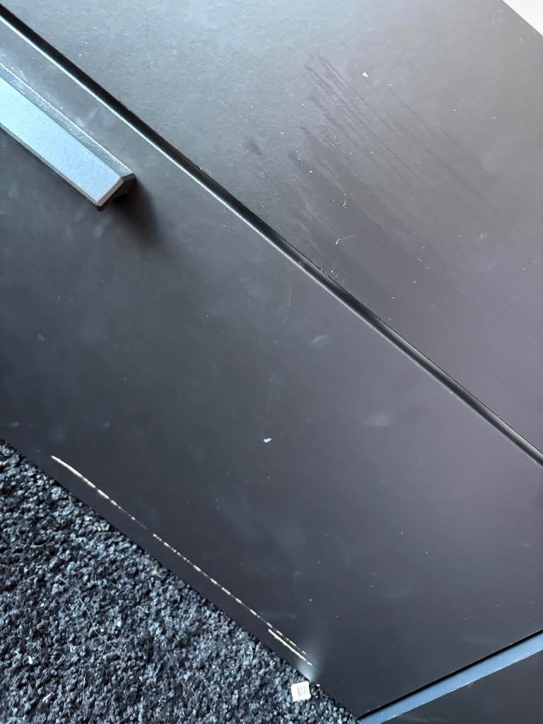 IKEA Brimnes Tweepersoonsbed Zwart 140x200 met Opbergruimte, Ophalen, Gebruikt, Zwart, Tweepersoons