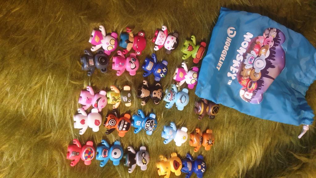 collectie Hoogvliet Monskey figuurtjes met zakje, Ophalen of Verzenden