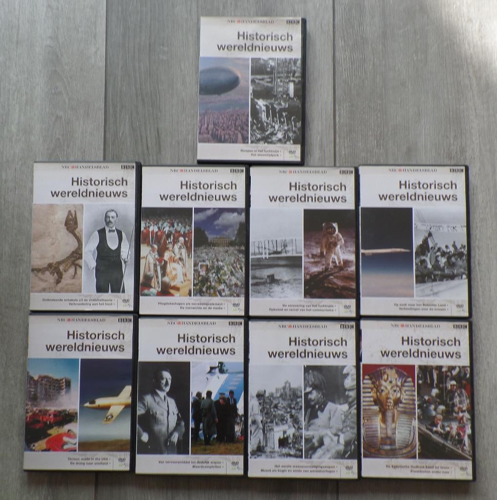 Historisch Wereldnieuws 9 DVD's, Vanaf 16 jaar, Ophalen of Verzenden, Zo goed als nieuw, Politiek of Geschiedenis