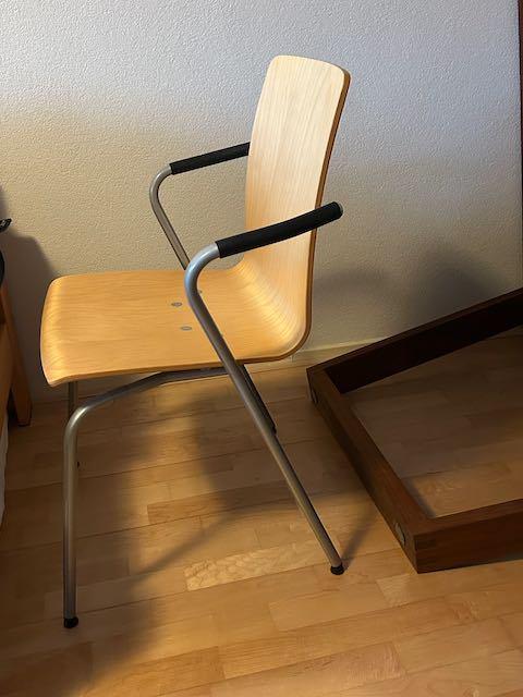 4 VicoDuo eet/kantoorstoelen  Fritz Hansen, Huis en Inrichting, Stoelen, Ophalen, Scandinavisch design, Gebruikt, Overige kleuren