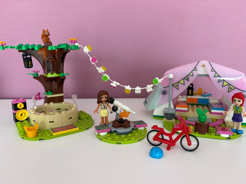 Lego friends 41392 glamping, Ophalen of Verzenden, Zo goed als nieuw, Complete set