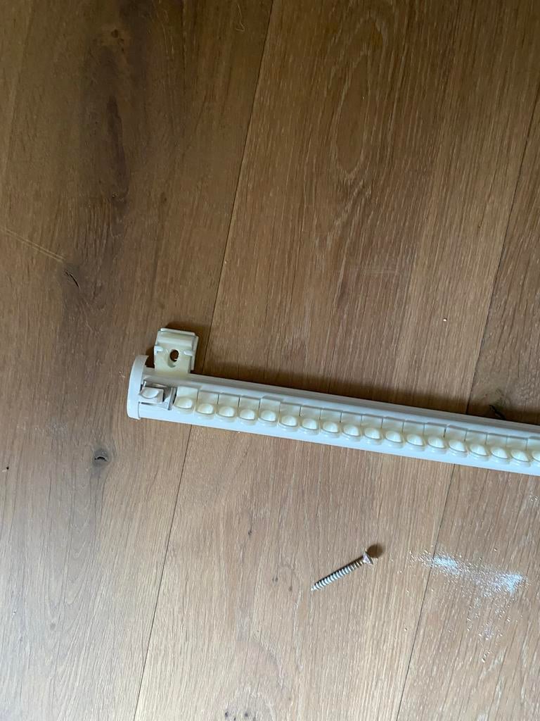 Gordijnrails Wit, Gebruikt, Wit, Ophalen of Verzenden, 200 cm of meer