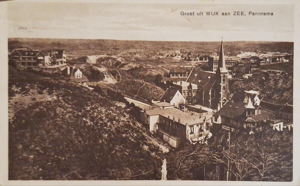 Wijk aan Zee - Panorama - 1930, Ophalen of Verzenden, 1920 tot 1940, Gelopen, Noord-Holland