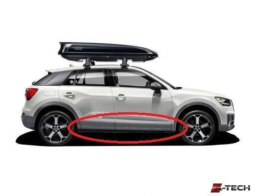 Portierlijst set platinium grijs Audi Q2 GA  81A071328 1RR, Audi, Nieuw, Audi, Ophalen of Verzenden