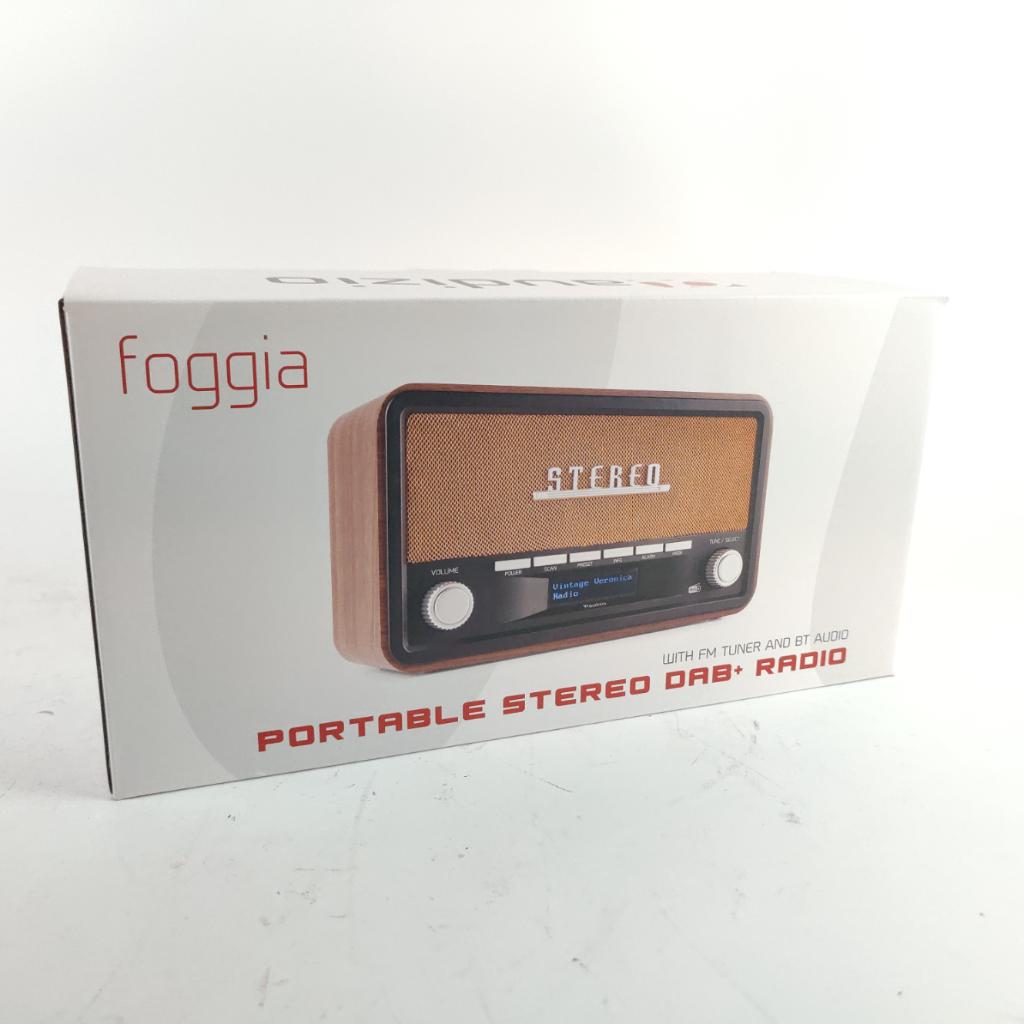 Audizio Foggia Retro DAB, FM, BT Radio NIEUW, Nieuw, Ophalen of Verzenden, Bouwradio, X