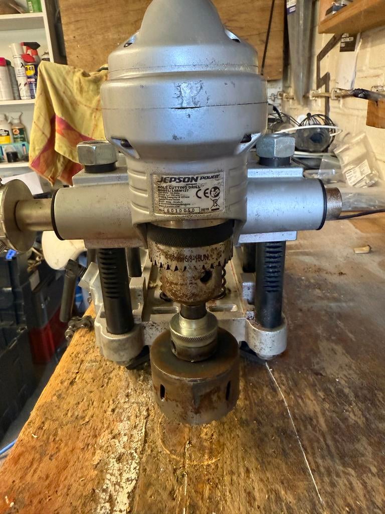 Jepson Power Kolomboormachine - Krachtige Boorstandaard, Ophalen of Verzenden, Gebruikt, 600 watt of meer, Kolomboormachine