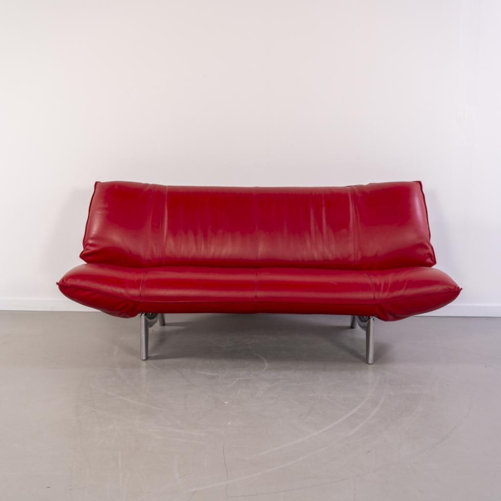 ACTIE!! 2x Leolux Tango 2-zits/192cm Bank Rood - Gepolijst, Niet ingevuld, 150 tot 200 cm, Niet ingevuld, Tweepersoons